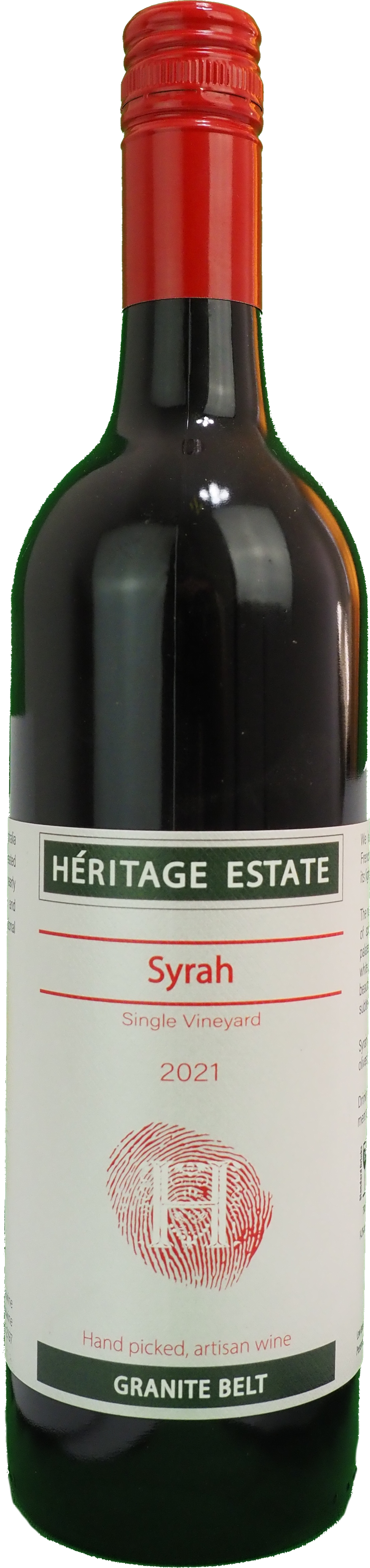 Heritage Estate Single Vineyard Syrah 2021